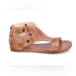 Bed Stu Tan Rustic Leather Soto Sandals sz 9